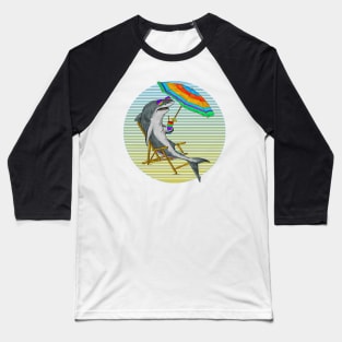 Beached Shark Baseball T-Shirt